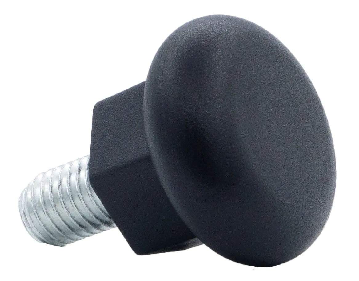 Опора резьбовая ОР38-12х25 под ключ, черная