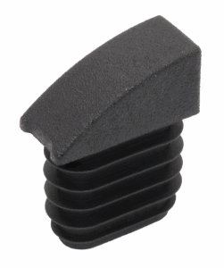 Заглушка пластиковая прямоугольная 15х30, переменный углол длины сечения, черный