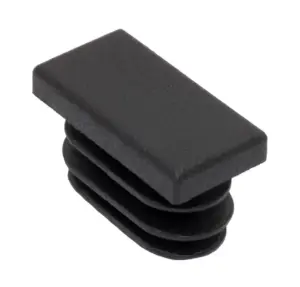 Заглушка пластик. прямоугольная для труб 10х20 мм, стенкой 0.8-2.0 мм, белая RAL9010