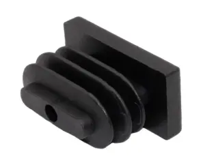 Заглушка пластик. прямоугольная для труб 10х20 мм, стенкой 0.8-2.0 мм, белая RAL9010