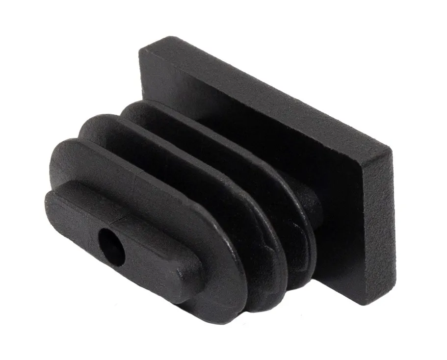 Заглушка пластик. прямоугольная для труб 10х20 мм, стенкой 0.8-2.0 мм, белая RAL9010