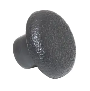 Подпятник пластик. с плоской шляпкой D12 мм, под отв. 6 мм, черный