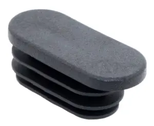 Заглушка для труб овального сечения 15х35, белая