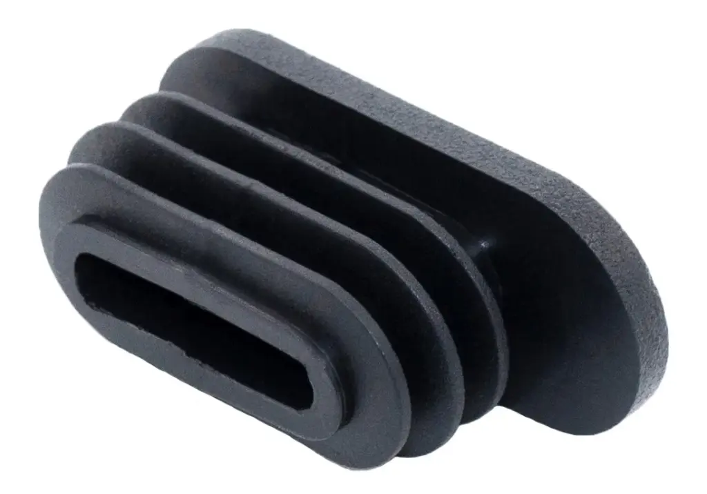 Заглушка для труб овального сечения 15х35, белая