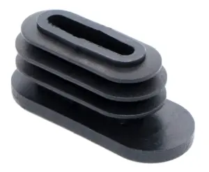 Заглушка для труб овального сечения 15х35, белая