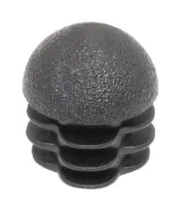 Заглушка НОВАЯ круглая Ø16 мм, сферическая для труб стенкой 0,8-2 мм, серая