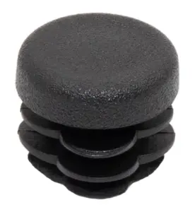 Заглушка НОВАЯ круглая Ø18 мм, для труб стенкой 0,5-2,5 мм, практичная, белая 9010