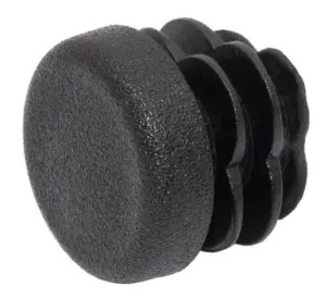 Заглушка НОВАЯ круглая Ø18 мм, для труб стенкой 0,5-2,5 мм, практичная, белая 9010