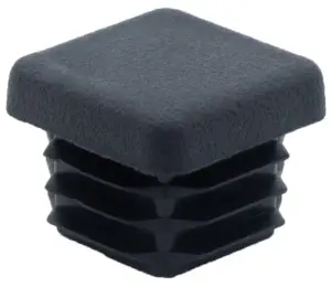 Заглушка квадратная для труб 20х20 мм, графитовый серый