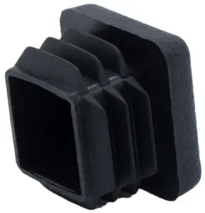 Заглушка квадратная для труб 20х20 мм, графитовый серый