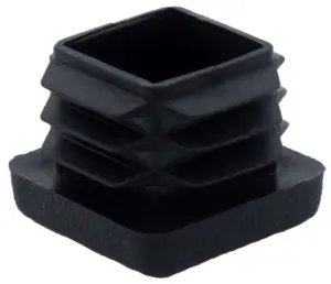 Заглушка квадратная для труб 20х20 мм, графитовый серый