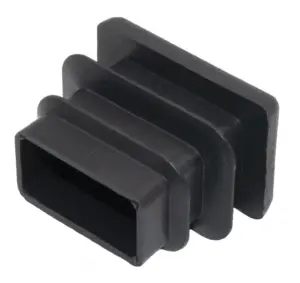 Заглушка прямоугольная 20х30, практичная, серая RAL 7040