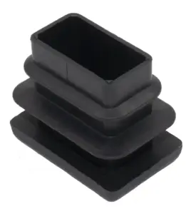 Заглушка прямоугольная 20х30, практичная, серая RAL 7040