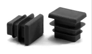 Заглушка прямоугольная 20х30, практичная, серая RAL 7040