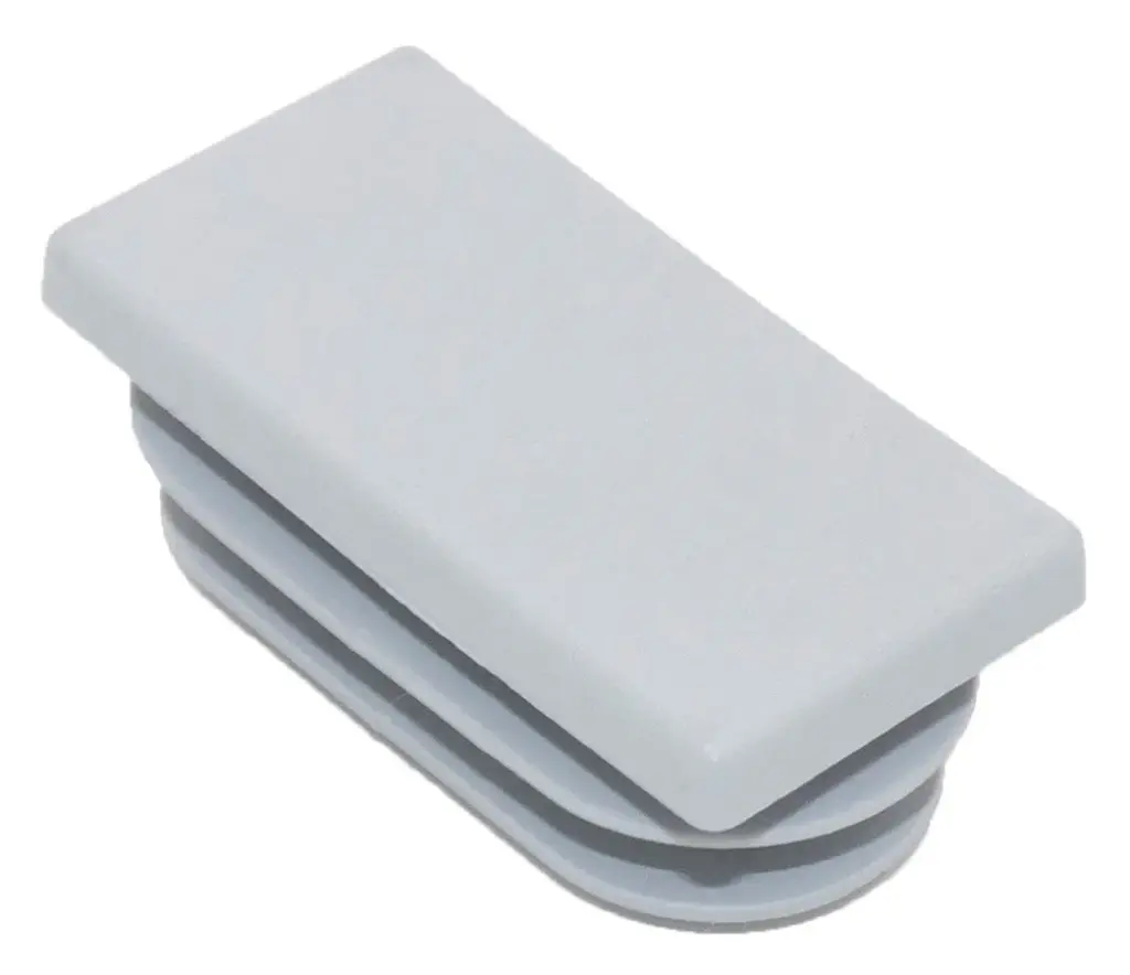 Заглушка пластиковая прямоугольная для труб 20х40, коричневая