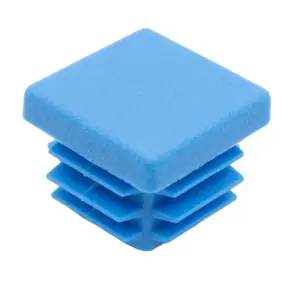 Заглушка квадратная для труб 25х25 мм, черная