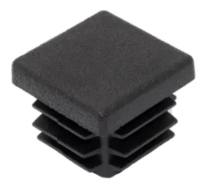 Заглушка квадратная для труб 25х25 мм, серая RAL7040