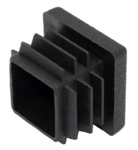 Заглушка квадратная для труб 25х25 мм, серая RAL7040