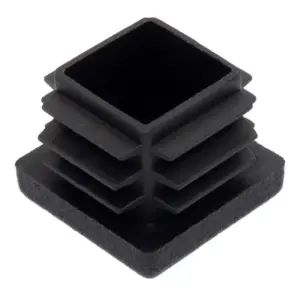 Заглушка квадратная для труб 25х25 мм, серая RAL7040