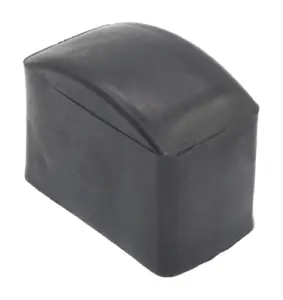 Заглушка пластиковая прямоугольная для труб 25х50 мм, наружная, черная