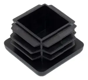 Заглушка квадратная для труб 30х30 мм, серая