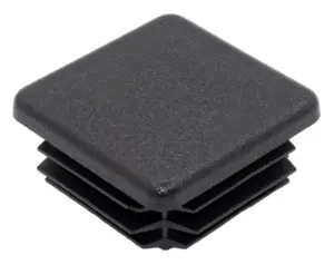 Заглушка квадратная для труб 40х40 мм, коричневая