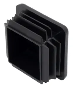 Заглушка квадратная для труб 40х40 мм, коричневая