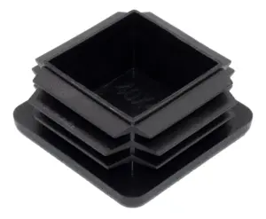 Заглушка квадратная для труб 40х40 мм, коричневая