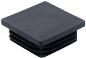 Заглушка квадратная для труб 50х50 мм, коричневая