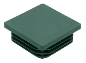 Заглушка квадратная для труб 50х50 мм, коричневая