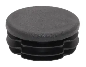 Заглушка круглая для труб Ø50 мм, практичная, черная