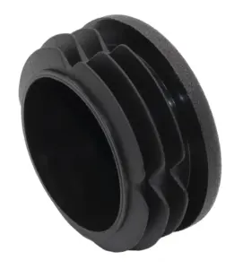 Заглушка круглая для труб Ø50 мм, практичная, черная