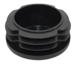 Заглушка круглая для труб Ø50 мм, практичная, черная