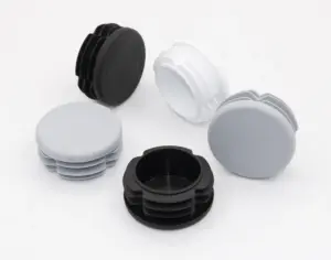 Заглушка круглая для труб Ø50 мм, практичная, черная