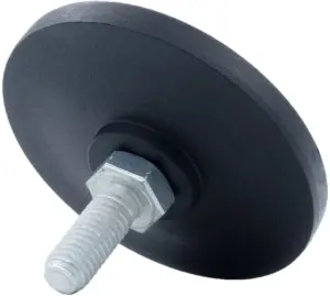 Опора резьбовая ОР60-8х15 поворотно-шарнирная, черная