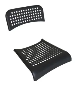 Комплект пластика спинка сиденья для стульев Adde серый RAL7040