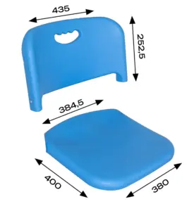 Комплект Aero спинка, сиденье 400, цвет Красный Ral3028