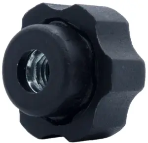 Барашек 21мм,М5 (комплект с гайкой),черный