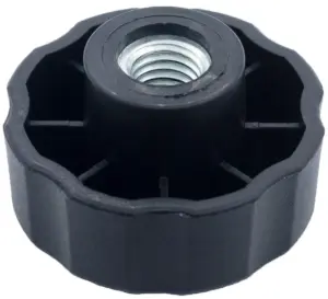 Барашек проходной 42мм,М8,черный