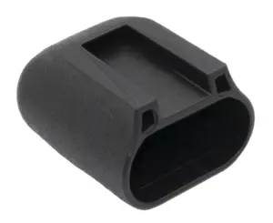 Опора наконечник пластиковый эстетичный для труб овального сеч. 20х40мм, желтый