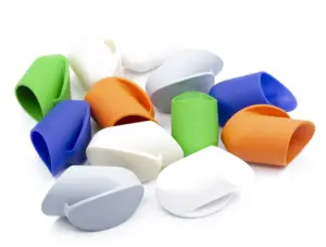 Опора наконечник круглая D32, наруж. угловая, бежевая