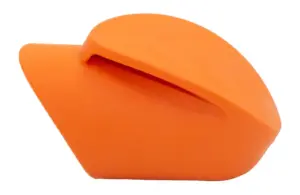 Опора наконечник круглая D32, наруж. угловая, оранжевый RAL2003