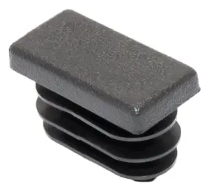 Заглушка пластиковая прямоугольная 10х20 мм, внутренняя, белая,