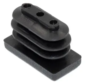 Заглушка пластиковая прямоугольная 10х20 мм, внутренняя, белая,