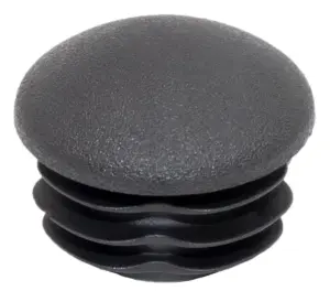 Заглушка для труб Ø25 мм, внутрення, полусферическая, черная