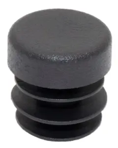 Заглушка пластиковая круглая Ø14 мм, внутренняя, черная