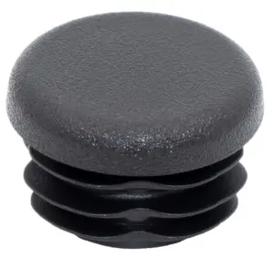 Заглушка для труб Ø25 мм, внутренняя, практичная, стенка 1.0-3.0 мм, черная