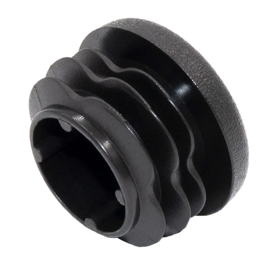 Заглушка для труб Ø25 мм, внутрення, полусферическая, черная