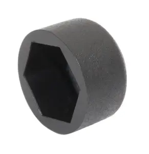 Колпачок на болт/гайку М10, черный, плоский, RAL 9017