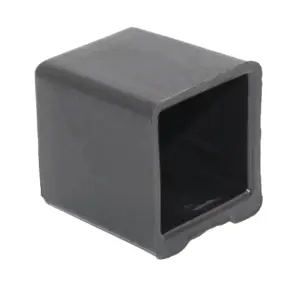 Опора наконечник пластиковая квадратная 20х20 наружная черный